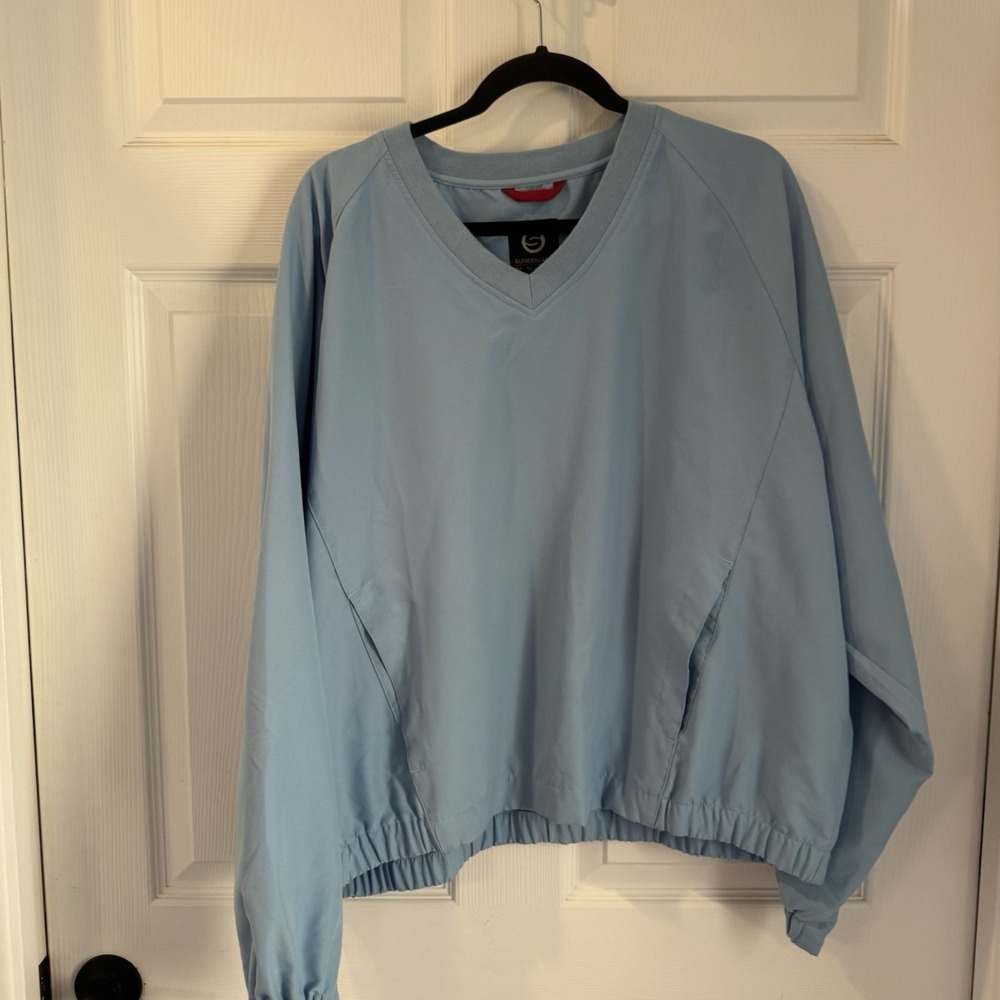 Sunderland Of Scotland Jacket Mens Sz XL Blue  Windbreaker Pullover Golf